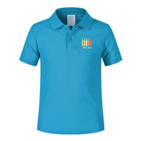 Thumbnail for Colourful Cabin Crew Designed Children Polo T-Shirts