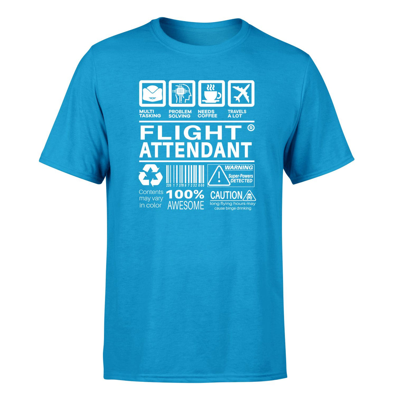 Flight Attendant Label Designed T-Shirts