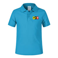 Thumbnail for Flat Colourful 757 Designed Children Polo T-Shirts
