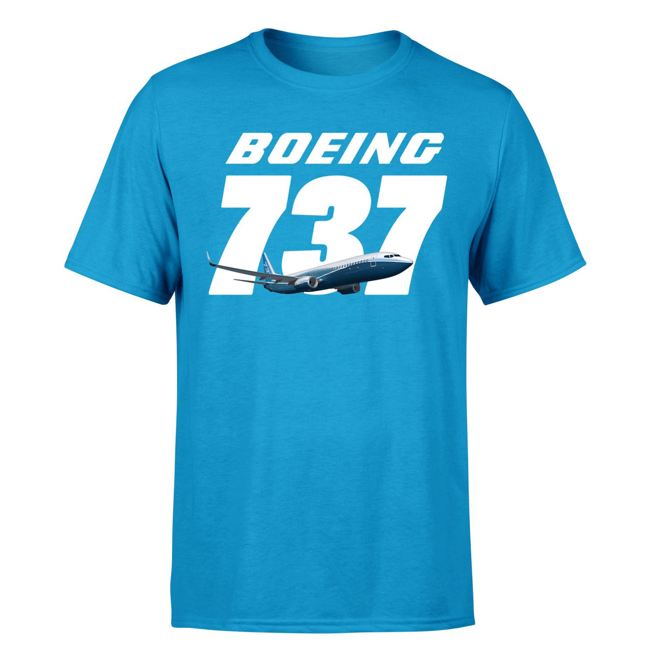 Super Boeing 737+Text Designed T-Shirts