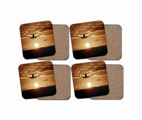 Thumbnail for Two Aeroplanes During Sunset Designed Coasters
