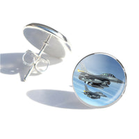 Thumbnail for Two Fighter Jets  Designed Stud Earrings
