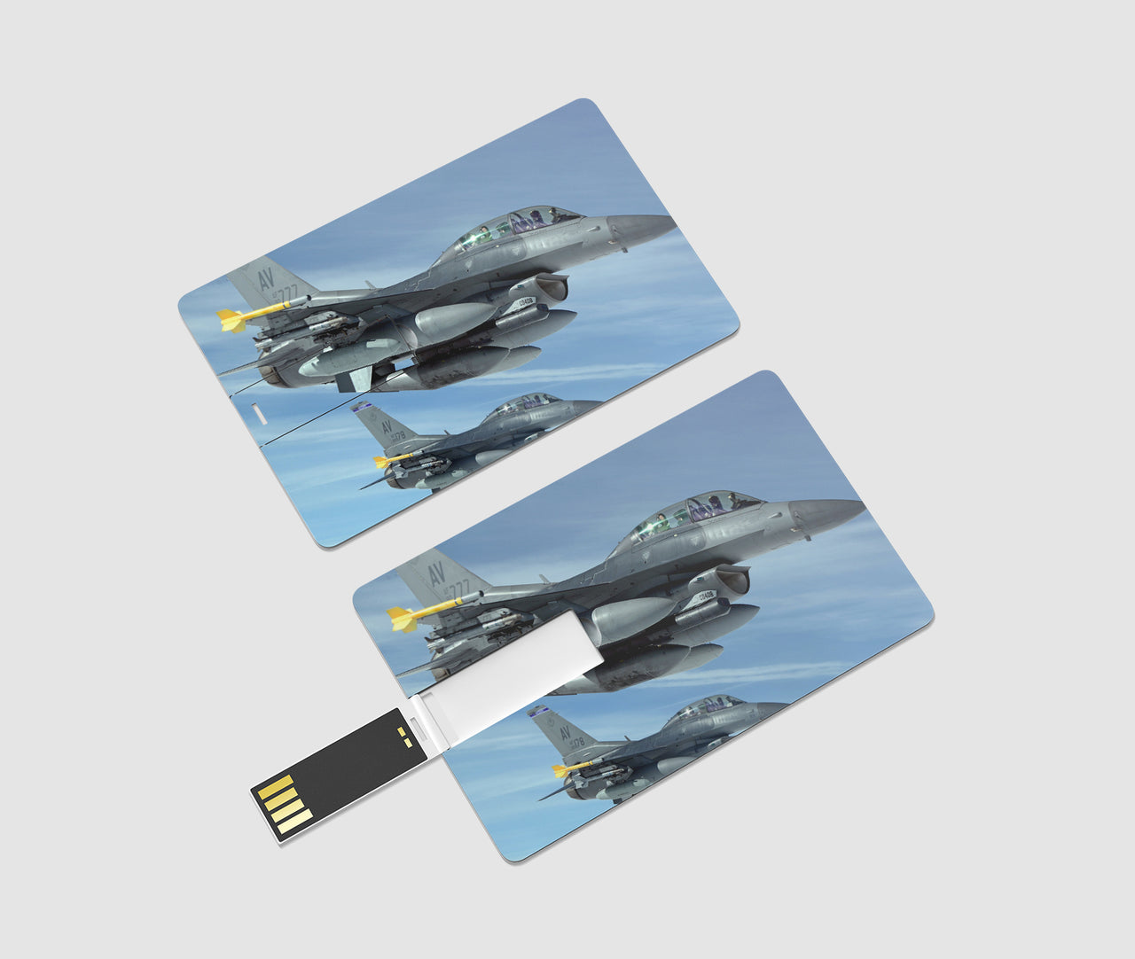 Two Fighting Falcon Designed USB Cards