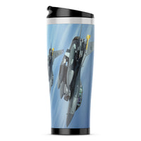 Thumbnail for Two Fighting Falcon Designed Travel Mugs