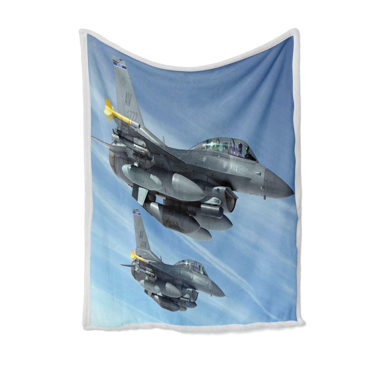 Two Fighting Falcon Designed Bed Blankets & Covers