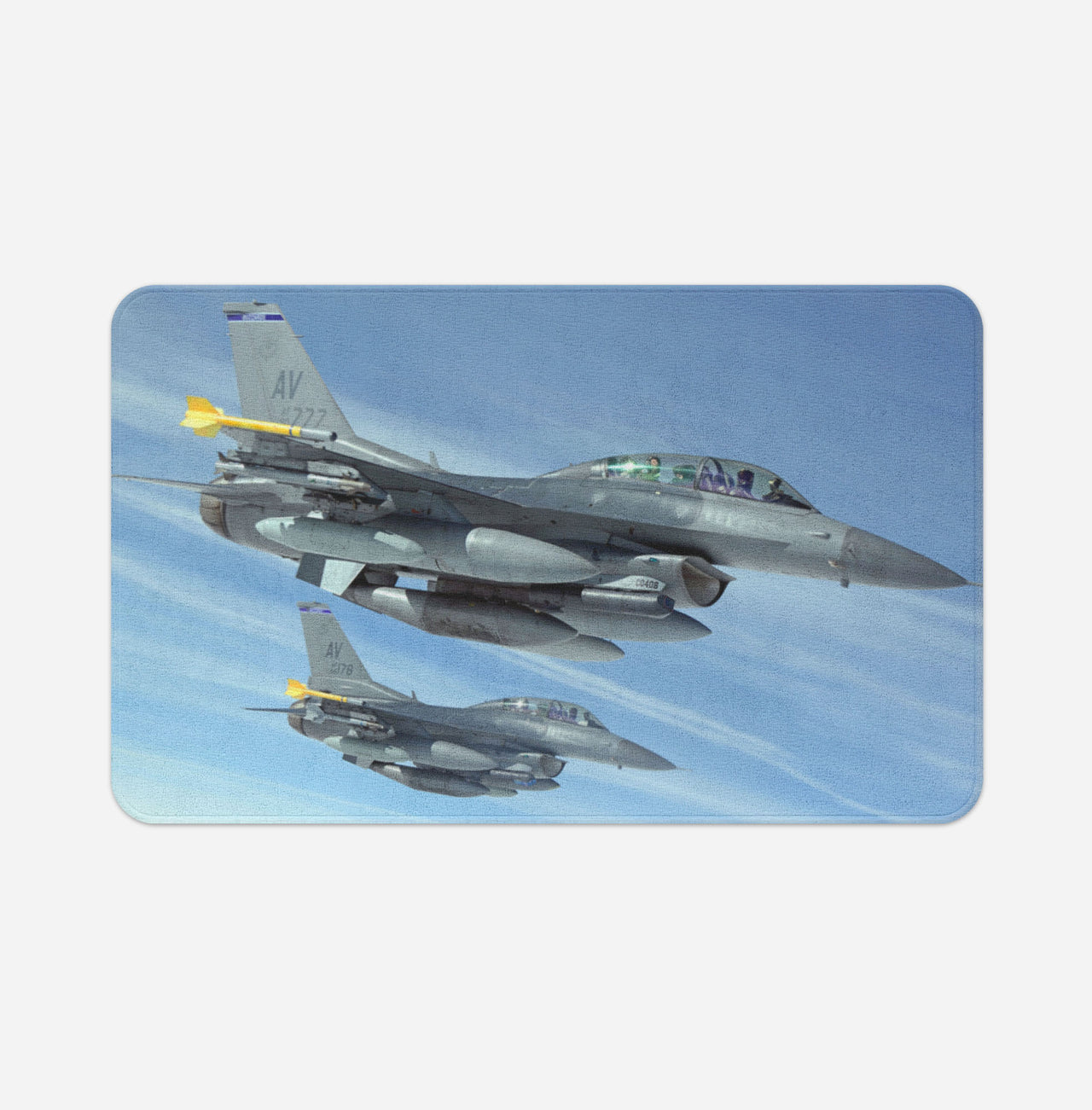 Two Fighter Jets  Designed Bath Mats