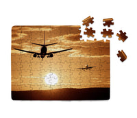 Thumbnail for Two Aeroplanes During Sunset Printed Puzzles Aviation Shop 