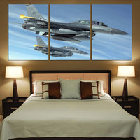 Thumbnail for Two Fighting Falcon Printed Canvas Posters (3 Pieces) Aviation Shop 