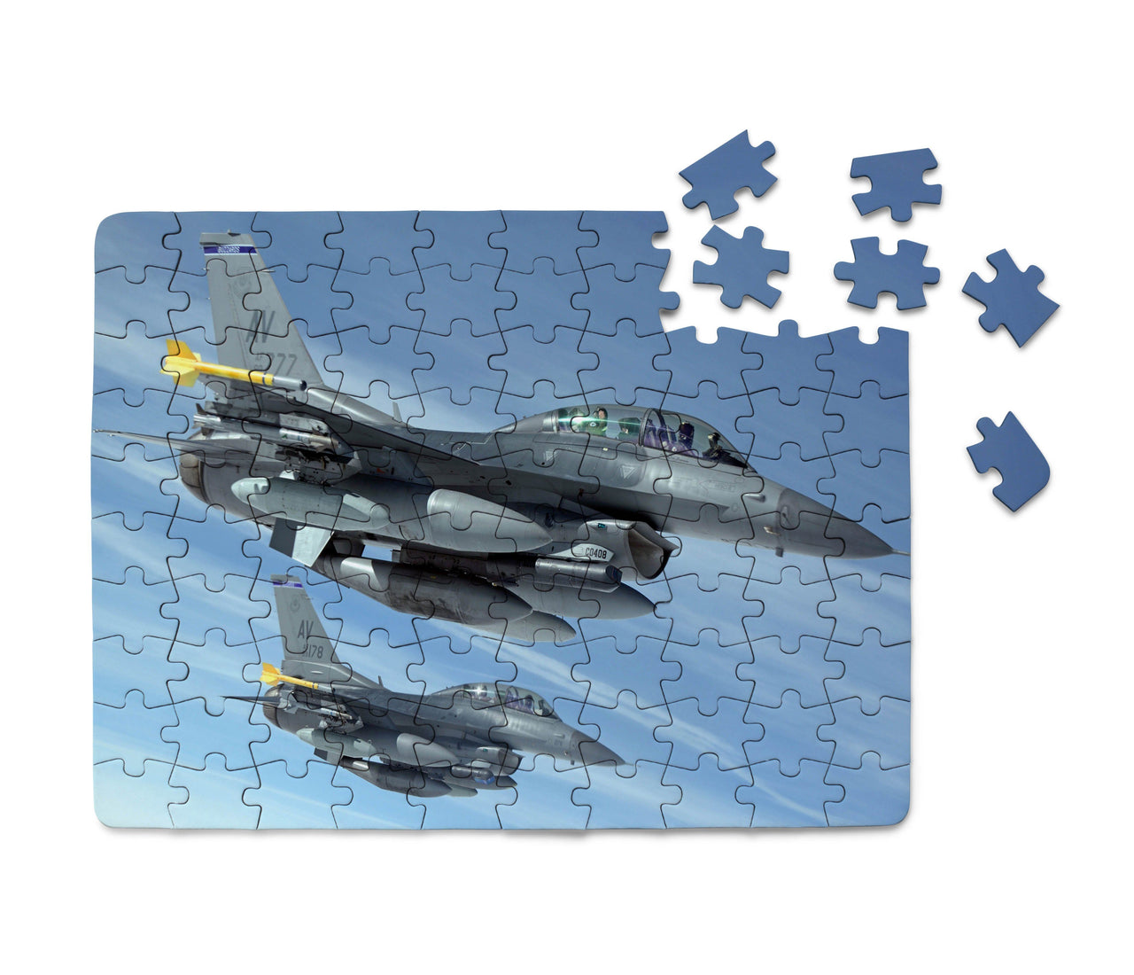 Two Fighting Falcon Printed Puzzles Aviation Shop 