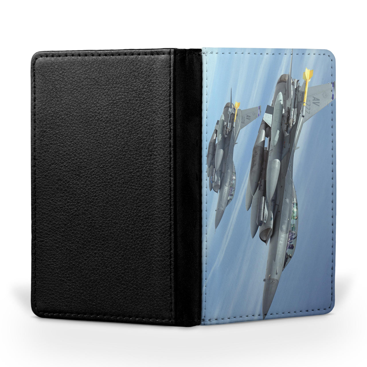 Two Fighting Falcon Printed Passport & Travel Cases