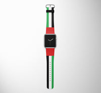 Thumbnail for UAE Flag Designed Leather Apple Watch Straps