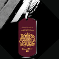 Thumbnail for UK Passport Designed Metal Necklaces
