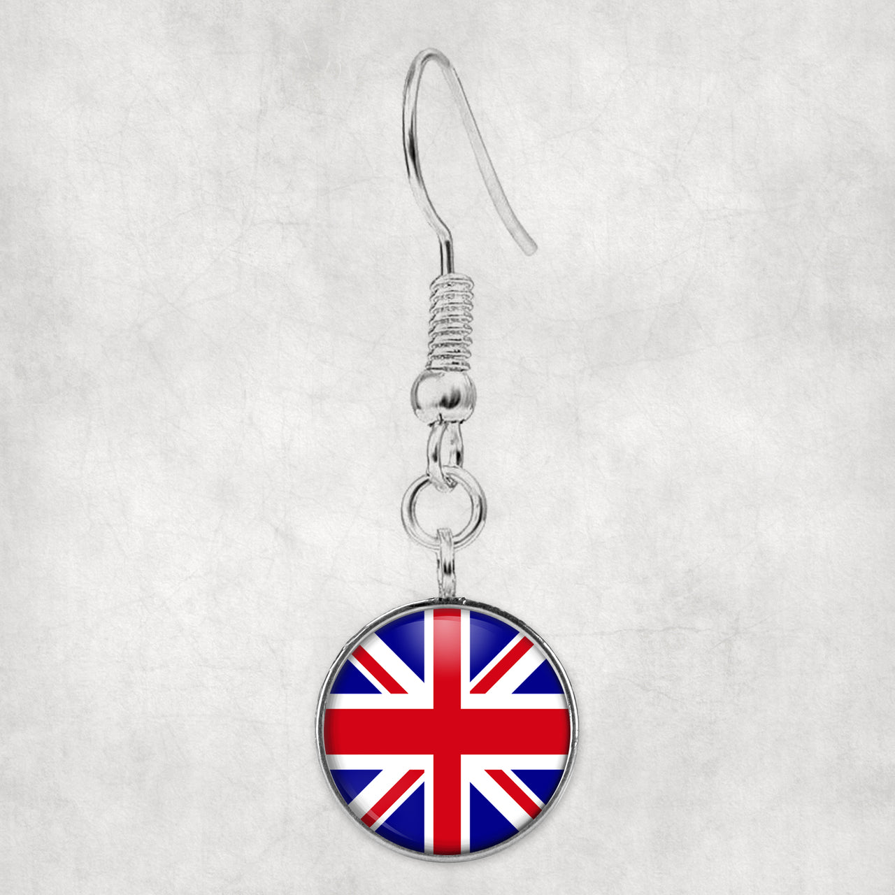 UK Flag Designed Earrings