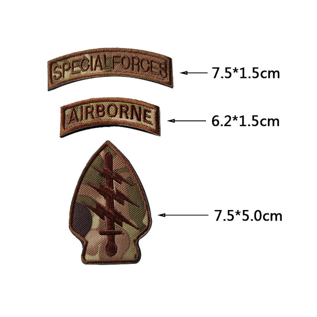 US Army Lightning Camo Designed Embroidery Patch