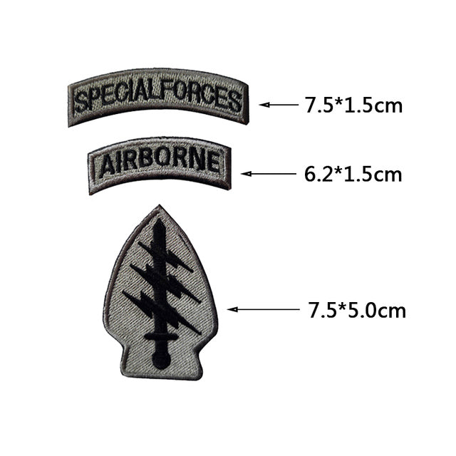 US Army Lightning Camo Designed Embroidery Patch