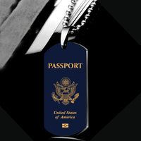 Thumbnail for USA Passport Designed Metal Necklaces