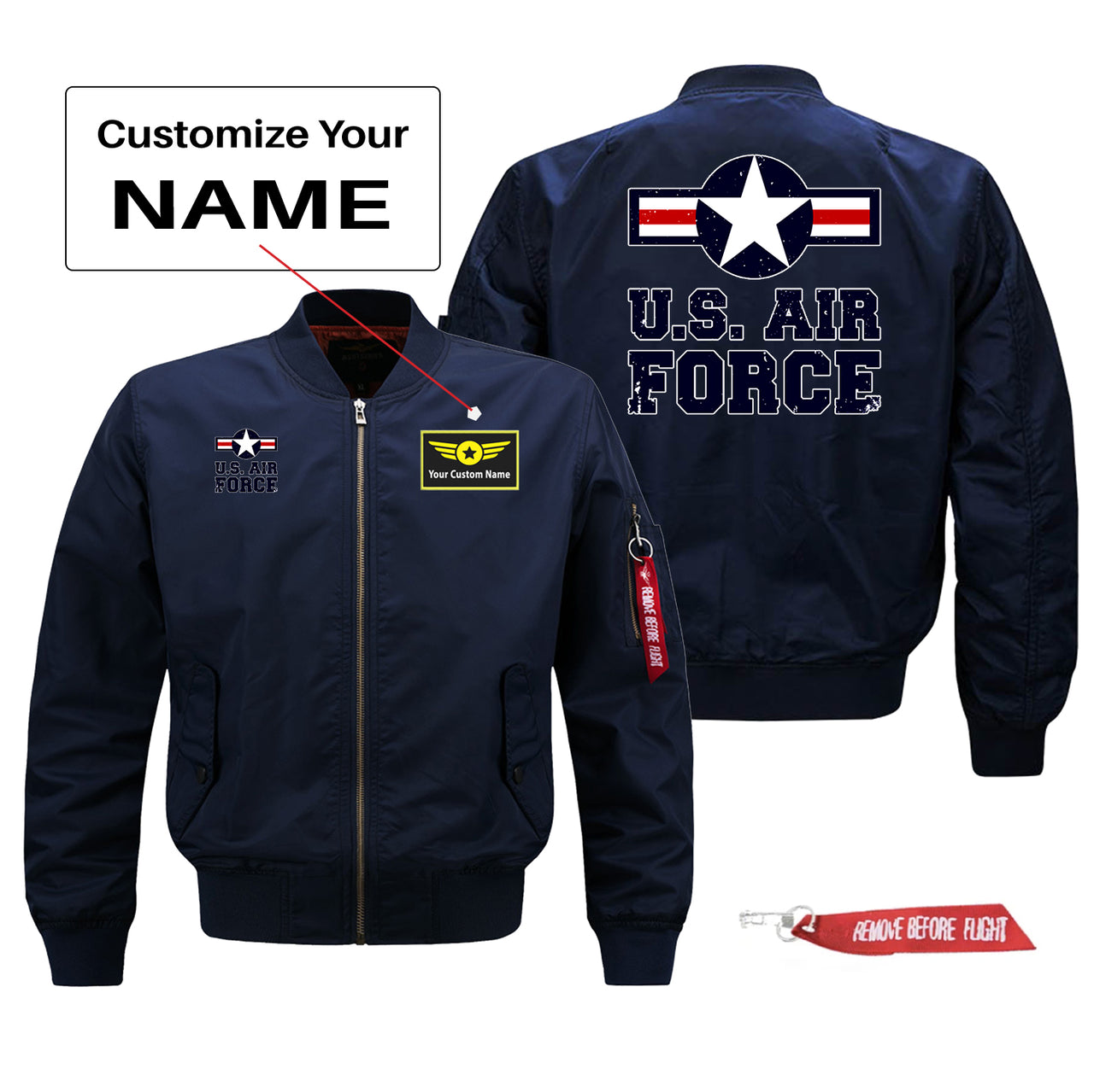 US Air Force Designed Pilot Jackets (Customizable)