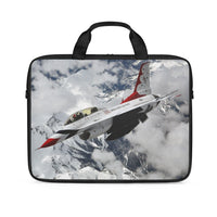 Thumbnail for US AirForce Show Fighting Falcon F16 Designed Laptop & Tablet Bags