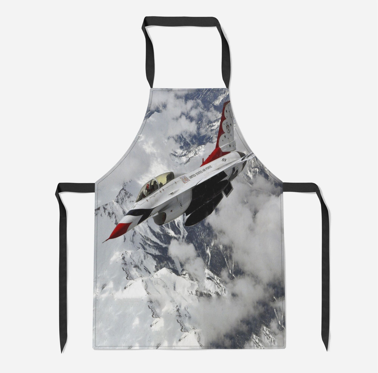 US AirForce Show Fighting Falcon F16 Designed Kitchen Aprons