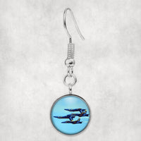 Thumbnail for US Navy Blue Angels Designed Earrings