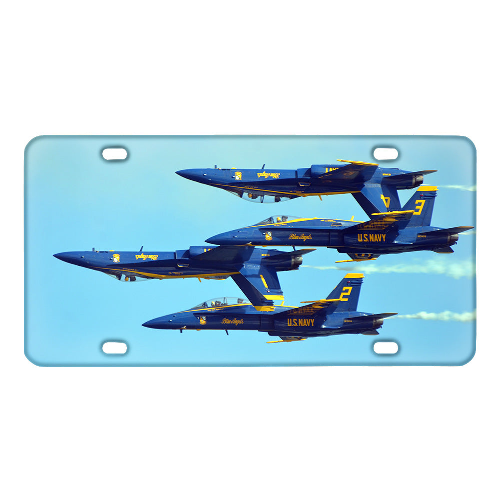 US Navy Blue Angels Designed Metal (License) Plates