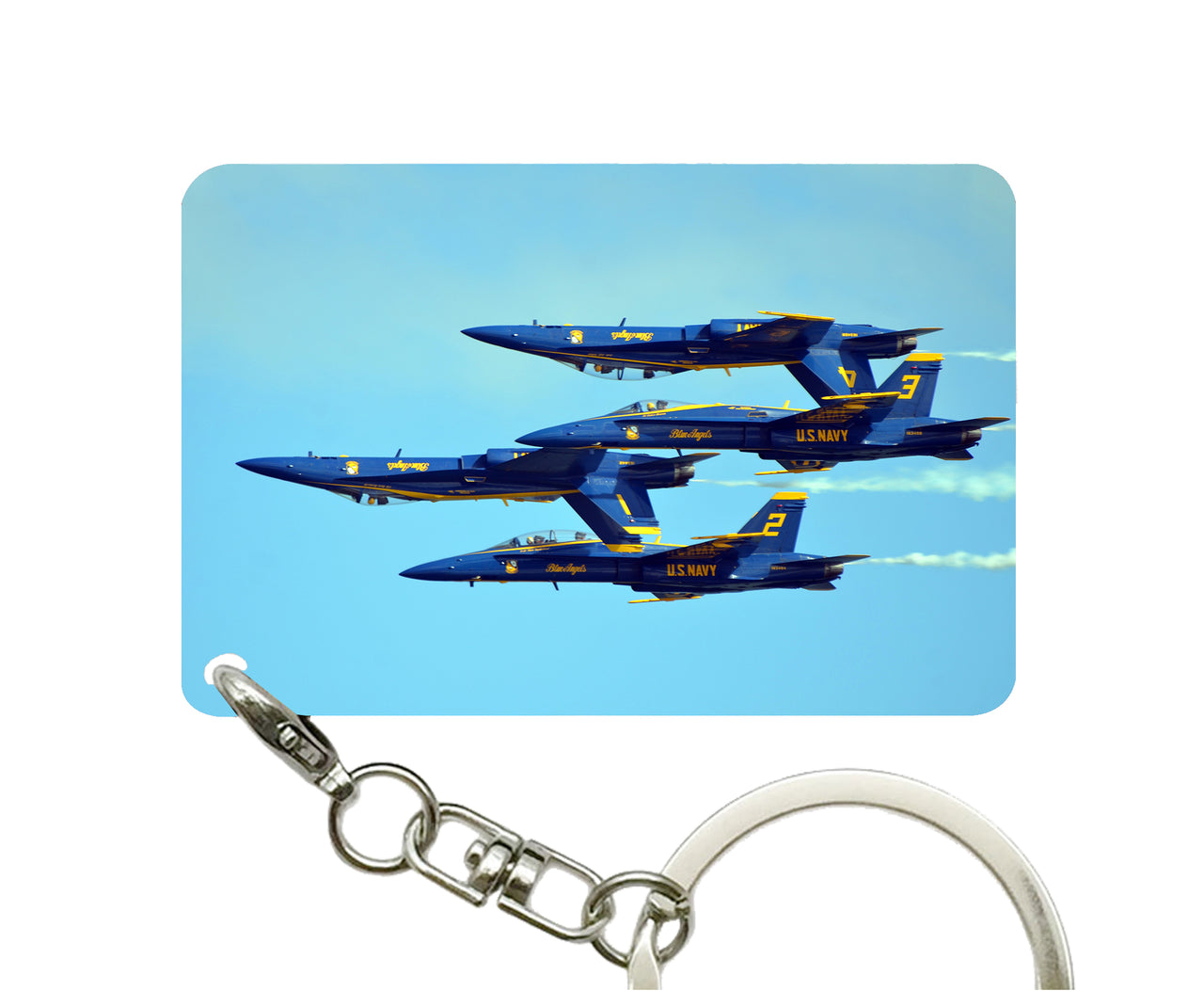 US Navy Blue Angels Designed Key Chains