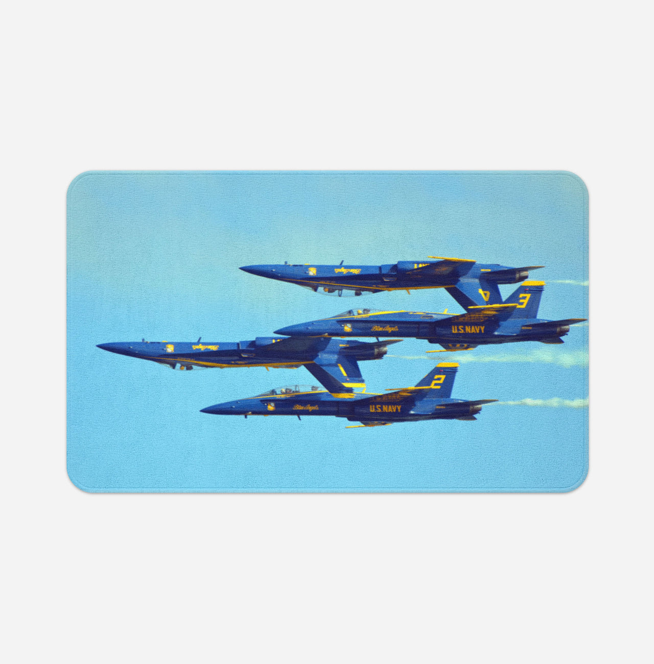 US Navy Blue Angels Designed Bath Mats