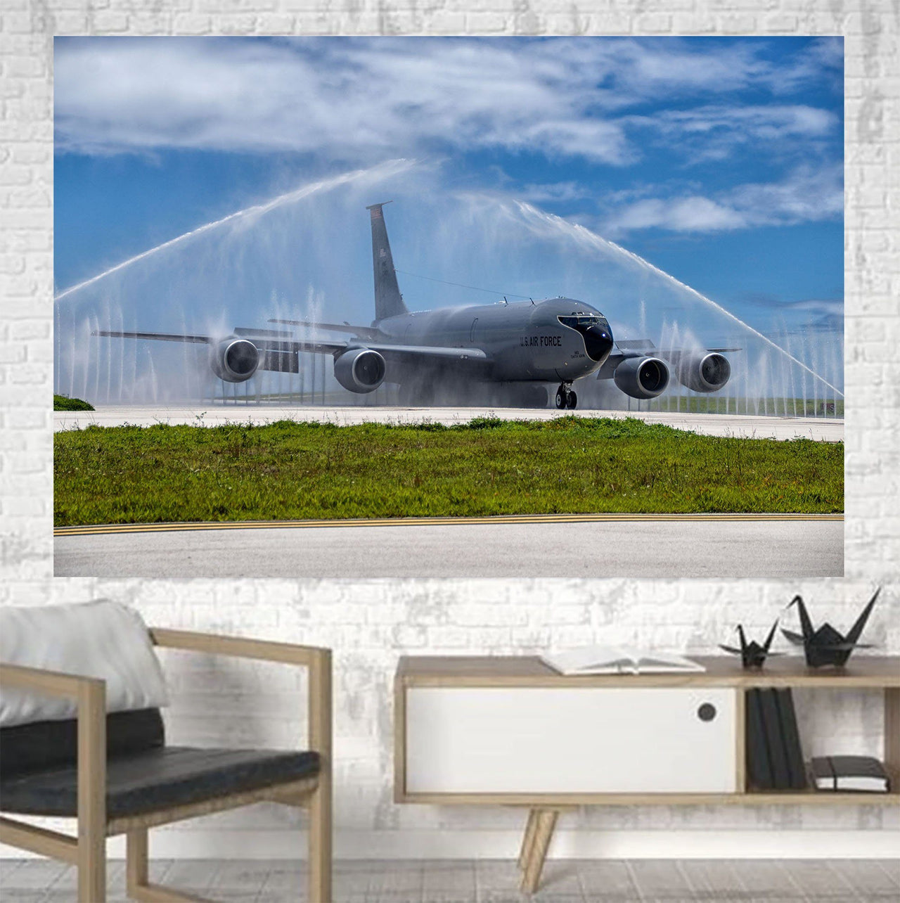 US Air Force Big Jet Printed Canvas Posters (1 Piece) Aviation Shop 