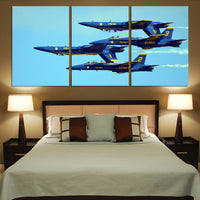 Thumbnail for US Navy Blue Angels Printed Canvas Posters (3 Pieces) Aviation Shop 