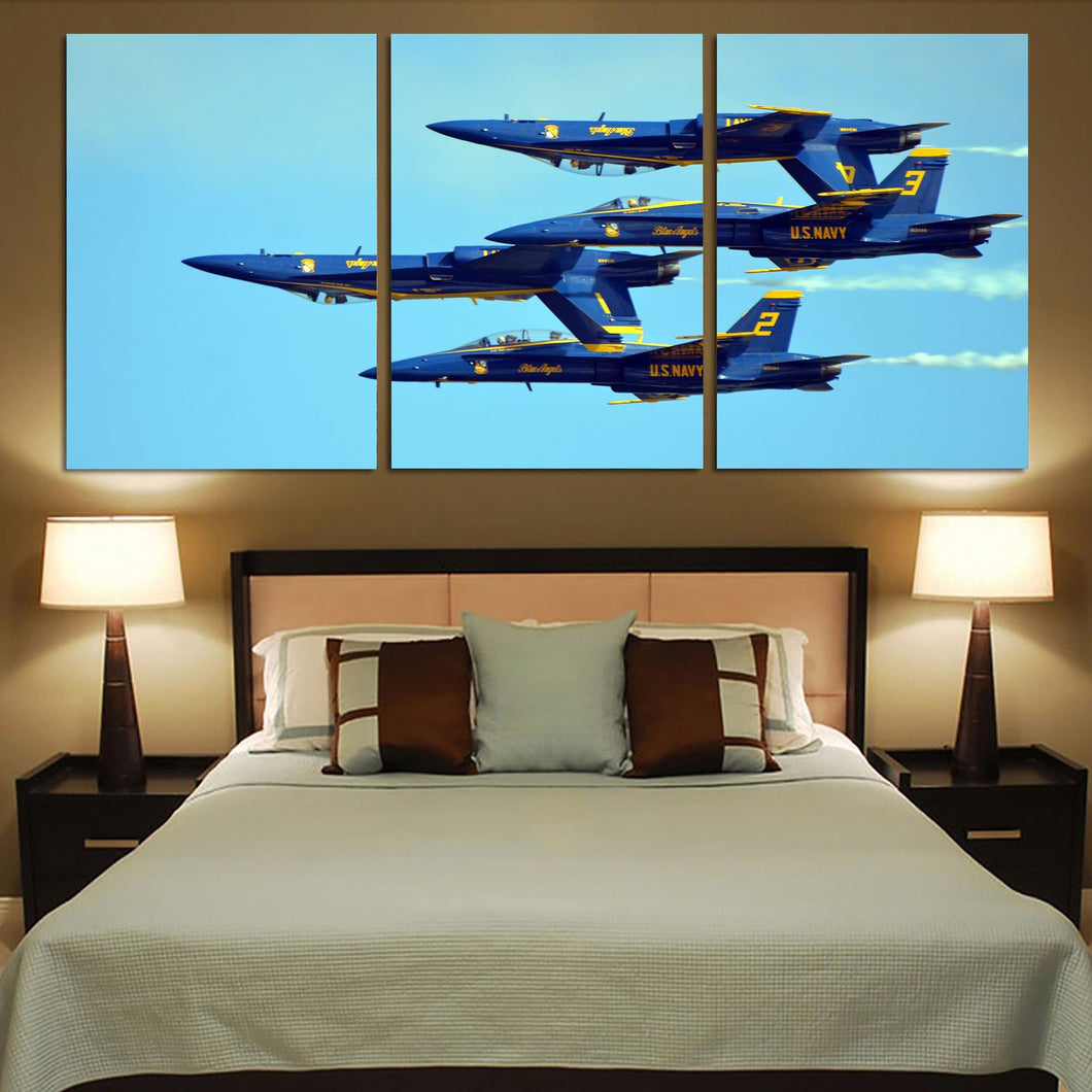 US Navy Blue Angels Printed Canvas Posters (3 Pieces) Aviation Shop 