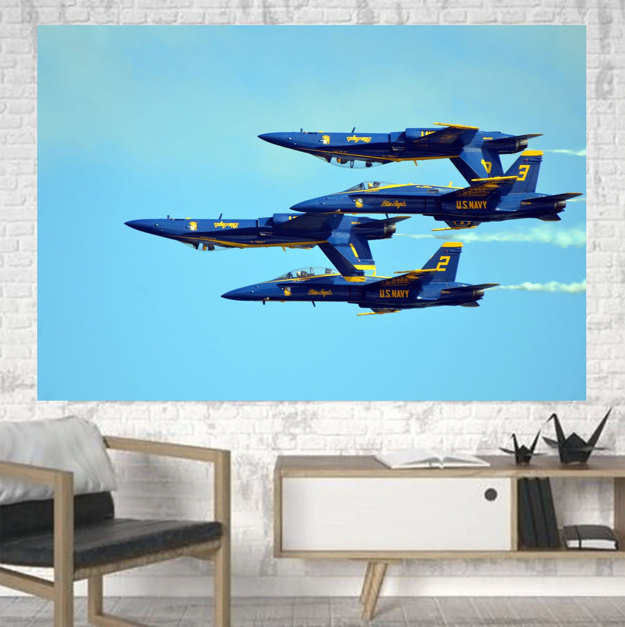 US Navy Blue Angels Printed Canvas Posters (1 Piece) Aviation Shop 