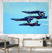 Thumbnail for US Navy Blue Angels Printed Canvas Posters (1 Piece) Aviation Shop 