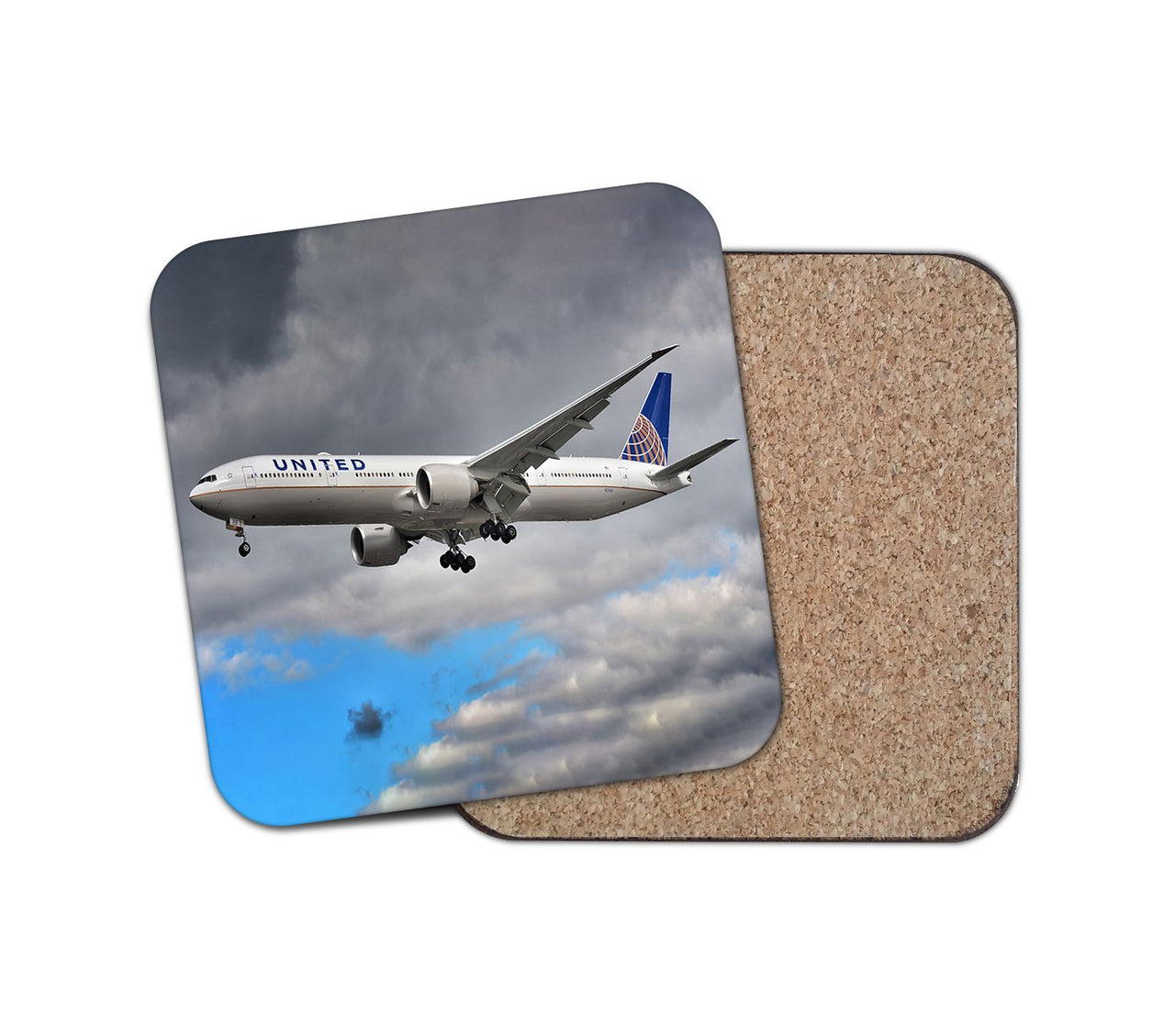 United Airways Boeing 777 Designed Coasters