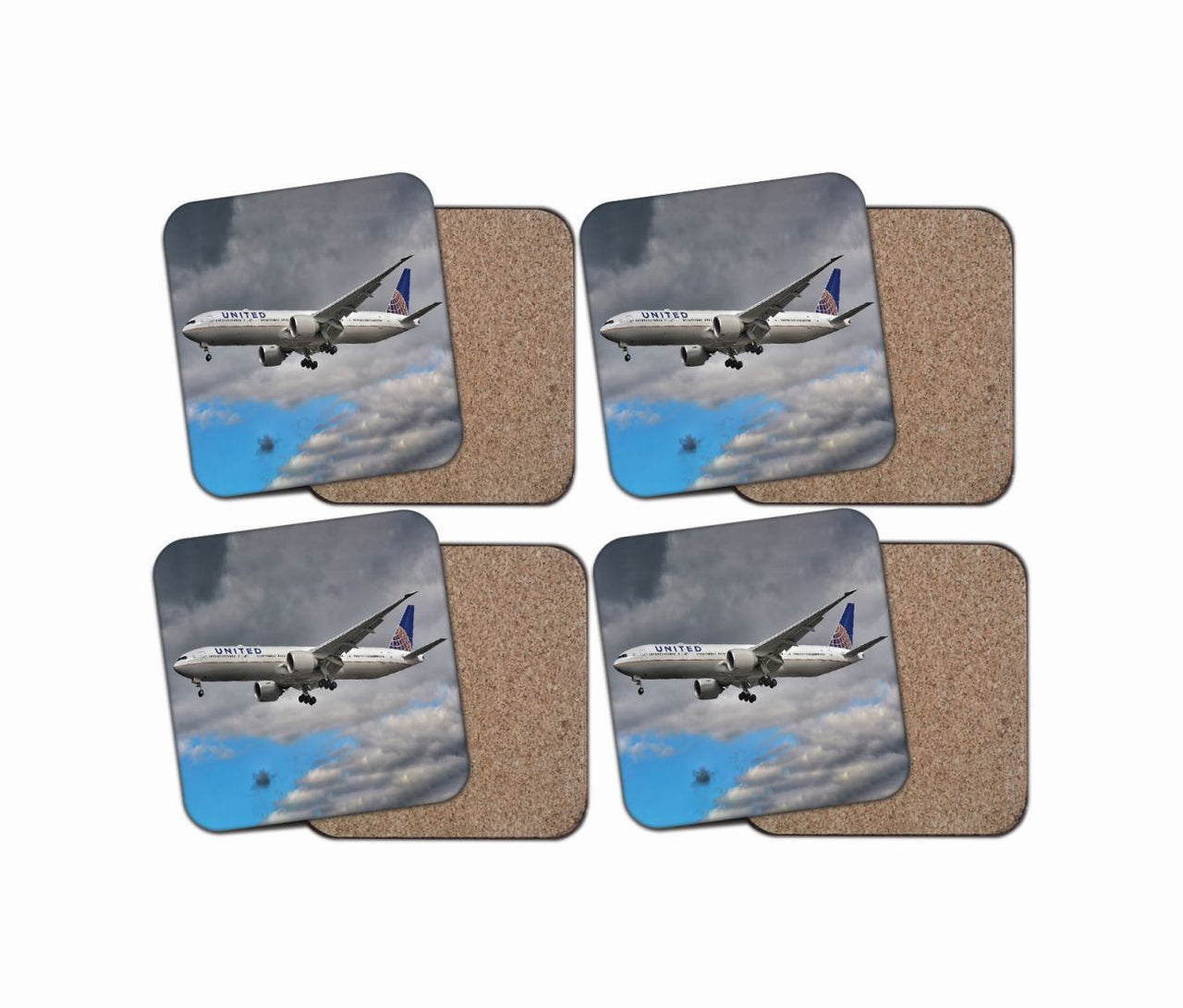 United Airways Boeing 777 Designed Coasters