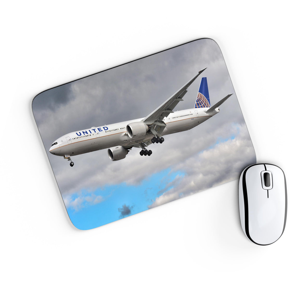 United Airways Boeing 777 Designed Mouse Pads