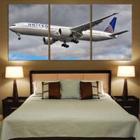 Thumbnail for United Airways Boeing 777 Printed Canvas Posters (3 Pieces) Aviation Shop 