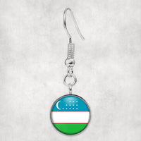 Thumbnail for Uzbekistan Flag Designed Earrings
