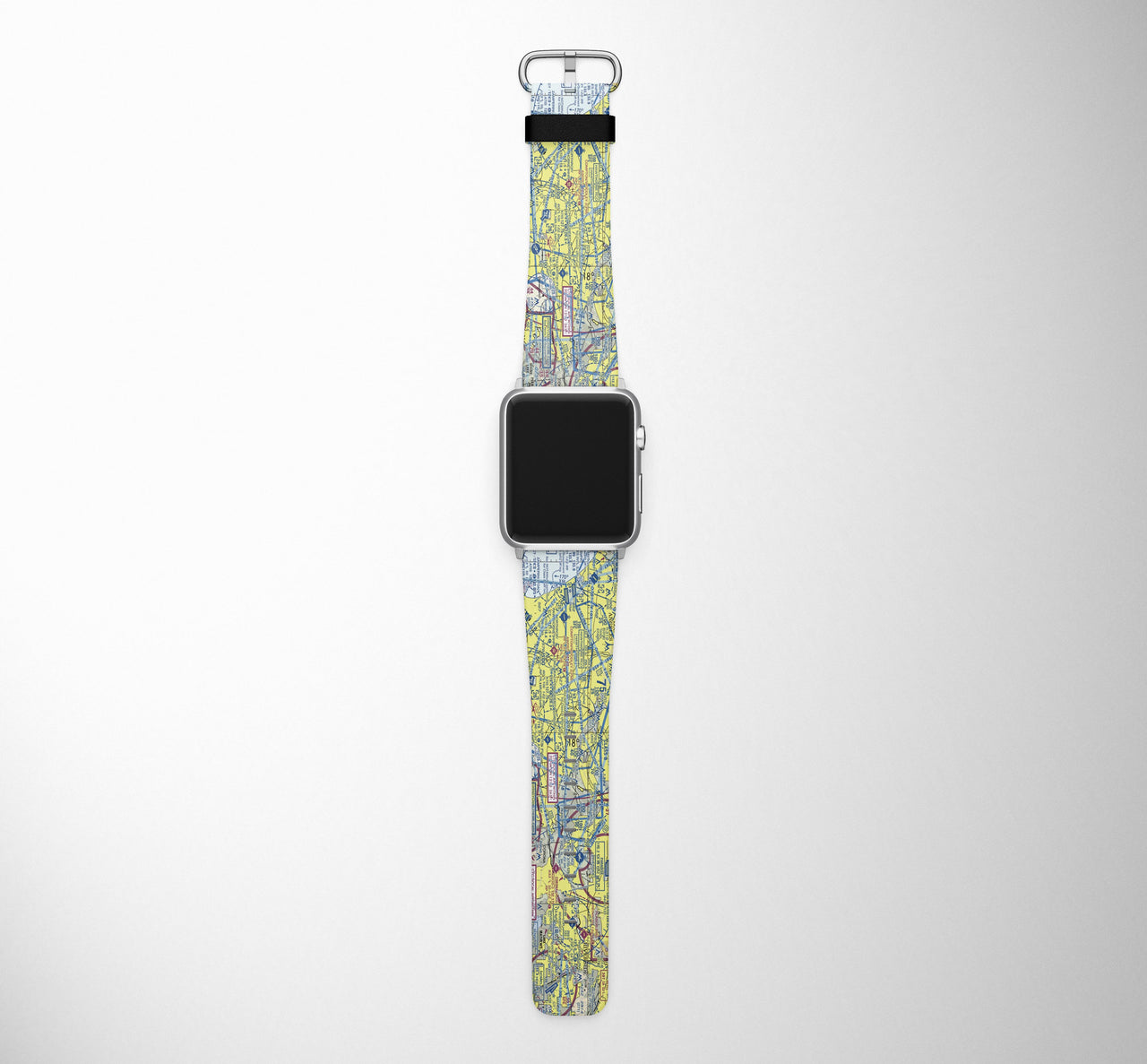VFR Chart Designed Leather Apple Watch Straps
