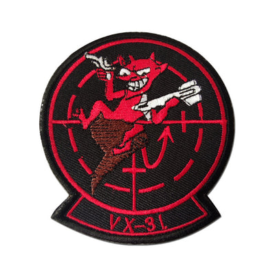Fighter Pilot (VX-31) aviation design patch in embroidered fabric.
