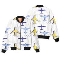 Thumbnail for Very Colourful Airplanes Designed 3D Pilot Bomber Jackets
