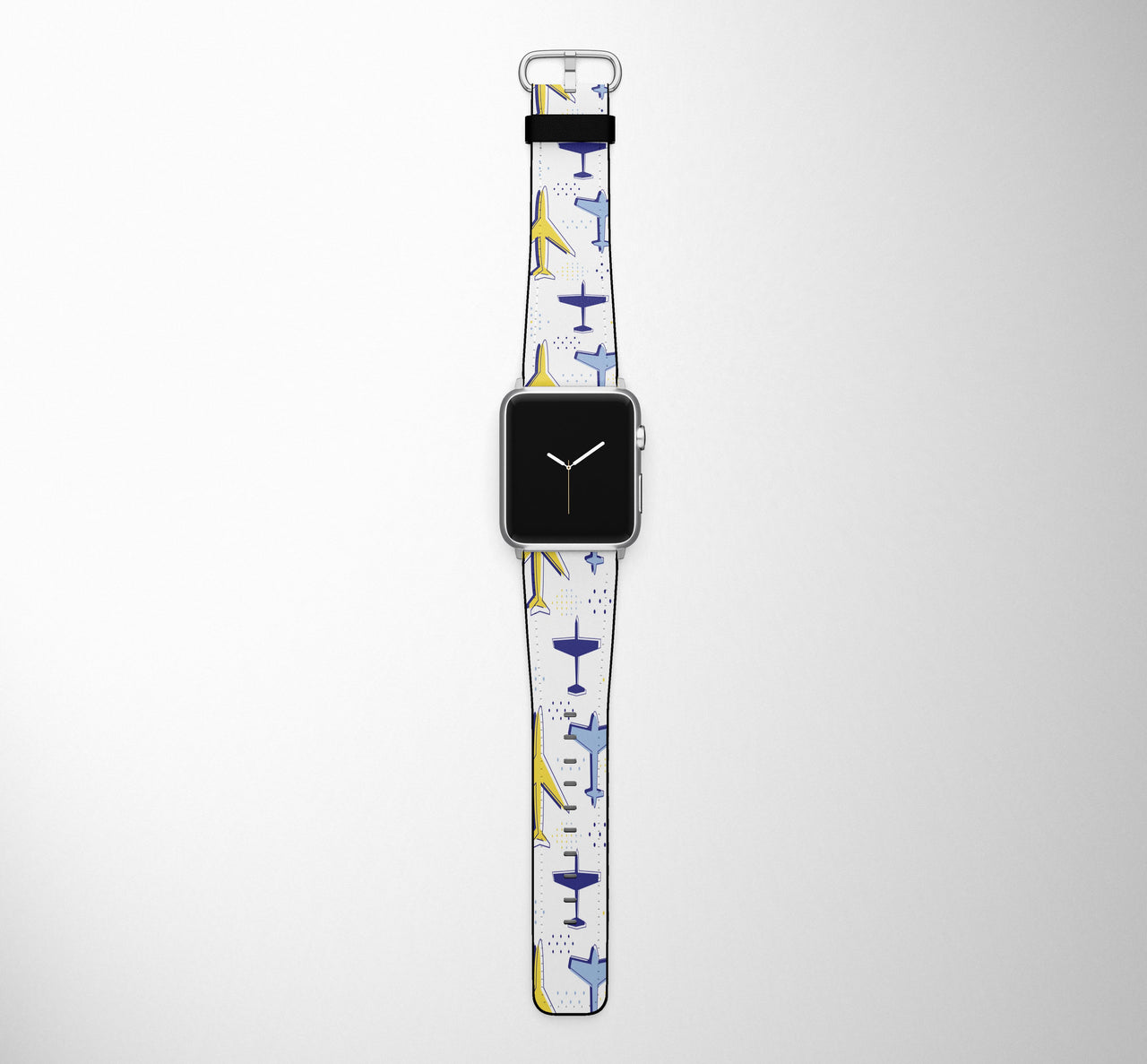 Very Colourful Airplanes Designed Leather Apple Watch Straps