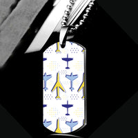 Thumbnail for Very Colourful Airplanes Designed Metal Necklaces