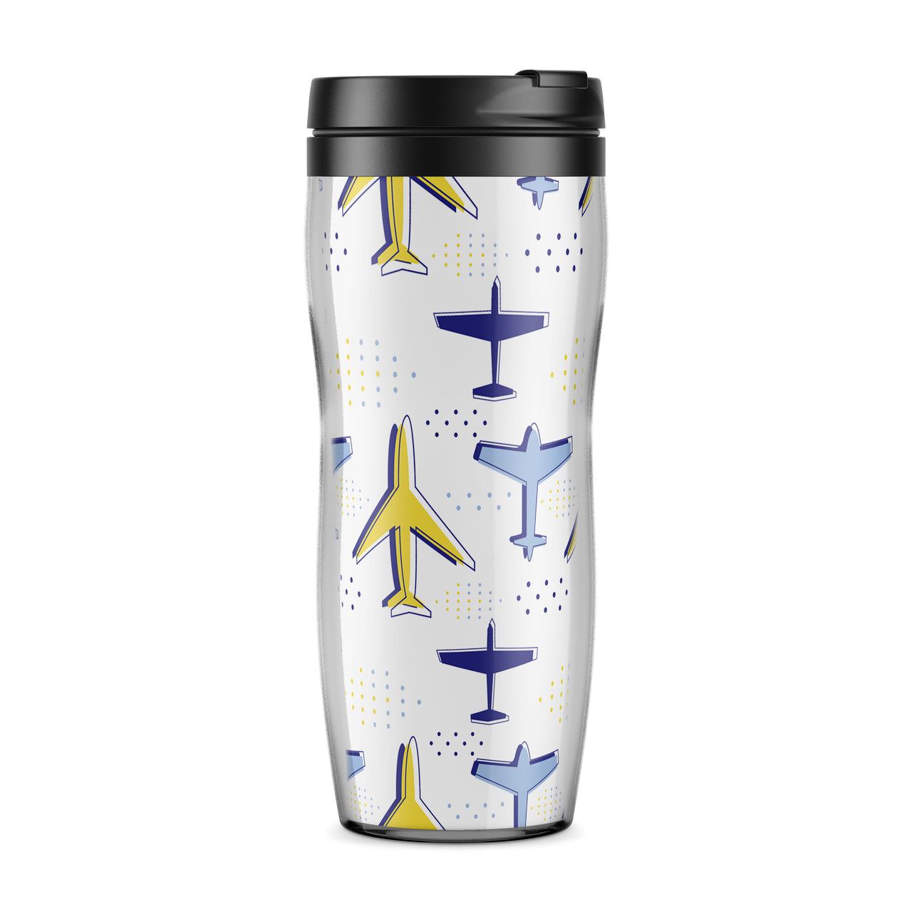 Very Colourful Airplanes Designed Travel Mugs