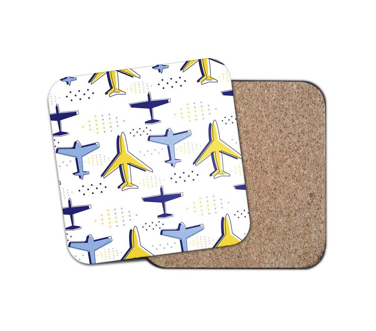 Very Colourful Airplanes Designed Coasters