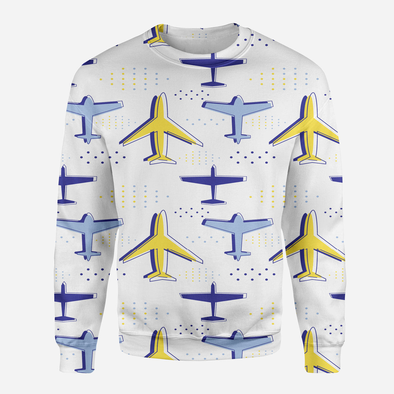 Very Colourful Airplanes Designed 3D Sweatshirts