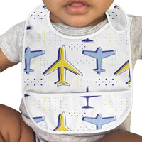 Thumbnail for Very Colourful Airplanes Designed Baby Bib