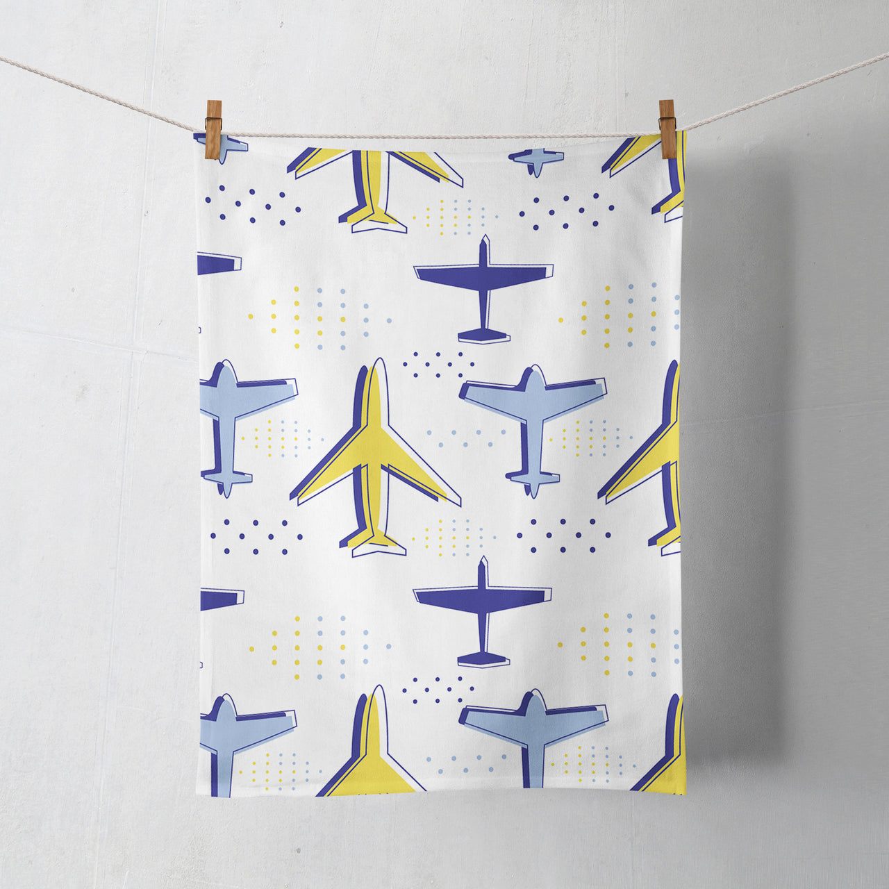 Very Colourful Airplanes Designed Towels