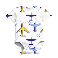 Thumbnail for Very Colourful Airplanes Designed 3D Baby Bodysuits