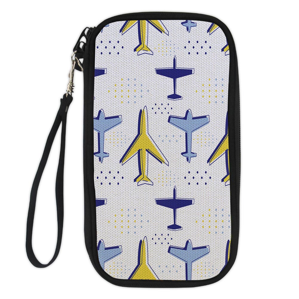 Very Colourful Airplanes Designed Travel Cases & Wallets