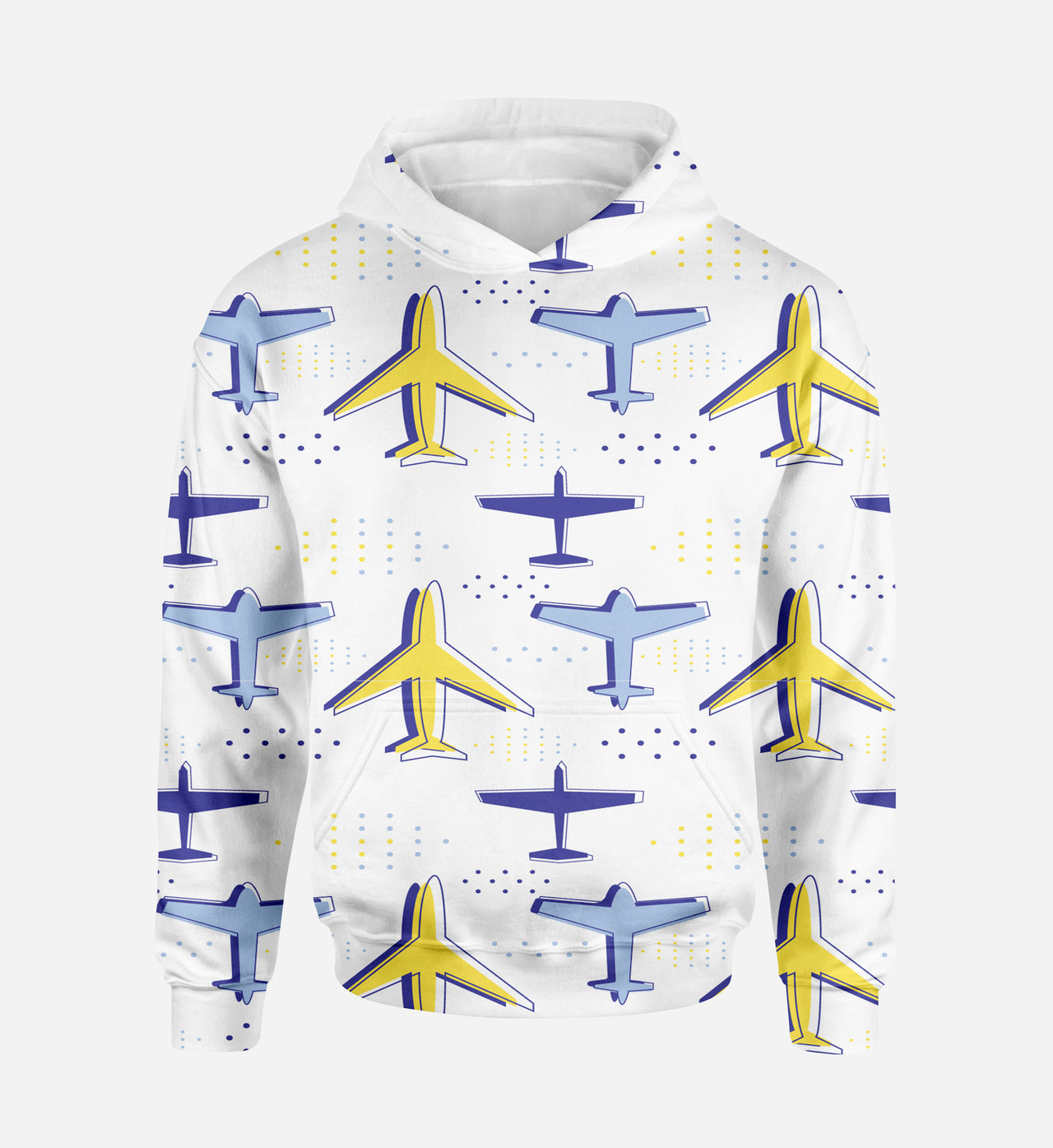 Very Colourful Airplanes Designed 3D Hoodies